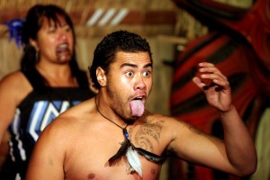 Erschreckungstaktik der Maori