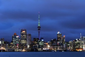 IMG_2208 Skyline von Auckland am Abend