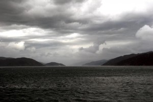 Queen Charlotte Sound - kurz vor dem Hagelschauer 