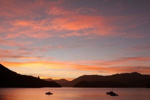 Sunset in der Portage Bay