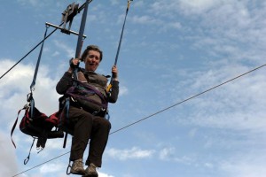 Antje und Selma im Flying Fox