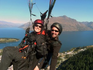 ... und dann in der Luft